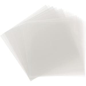 Samsill 25 Pack 12x12 .007 Clear Craft Plastic Sheets Compatible with Cricut, Stencils, Cards, Journals, Crafts, 3D Embellishments, Acetate Sheets for Crafts, Plastic Sheet .007"
