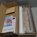 Forbena White Floating Shelves for Bathroom Organizer Over Toilet, Bathroom Shelves Wall Mounted with Towel Rack, Corner Wall Shelf for Bedroom Decor Kitchen Storage (White-Dark Grey, Set of 2)