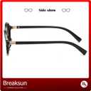 Retro Oval Sunglasses for Women Men Trendy Round Sunnies 90s Vintage Style (A4 Black/Brown)