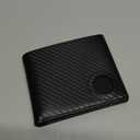 GIPUSSON Slim Leather Wallet for Men Airtag Hidden, Large Bifold Mens Wallet RFID Blocking with ID Windows, Credit Card Holder for Men Wallet (A-Modern Black)