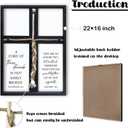 A Cord of Three Strands Wedding Ceremony Unity Sign 22"X16" Black, 22L" x 16W"
