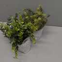 Der Rose 3 Pack Mini Potted Fake Plants Artificial Plastic Eucalyptus Plants Topiaries for Home Office Desk Farmhouse Room Bathroom Decor 