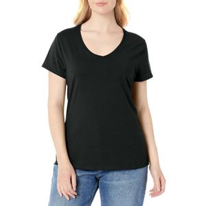 Hanes Perfect-T V-Neck T-Shirt, Cotton Short Sleeve Tee for Women, 1 or 2 Pack (3X-Large) Hanes Perfect-T V-Neck T-Shirt, Cotton Short Sleeve Tee for Women, 1 or 2 Pack (3X-Large)