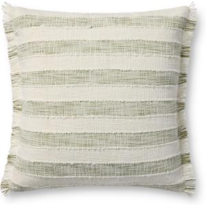 Loloi Green/Ivory 22'' x 22'' Cover Only Pillow