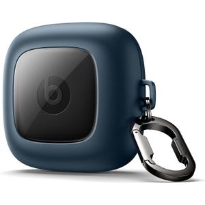 SURITCH for Powerbeats Pro Case Cover, Shockproof Magnetic Cases for Beats Powerbeats Pro Wireless Earbuds, Protective Cover with Magnetic Lid Lock & Carabiner, Full-Body Drop Protection, Navy