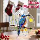 Christmas Ornaments: Stained Glass Ornament, Christmas Tree Ornament, Hanging Ornaments for Home Decor & Xmas Tree Decorations Exquisite Holiday Decor, Gifts & Holiday Present - Kingfisher