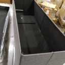 SONGMICS Storage Ottoman Benc,Dark Grey