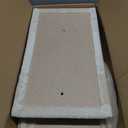 28 Inch Small Cat Tree Tower for Indoor Cats, Cat Condo House with Large Perch, 2 Cat Caves, Scratching Posts, Beige