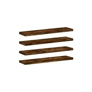Floating Shelves Mounted Rustic wood (4 Pieces)