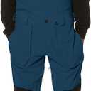 Men's Snow Bibs Ski Pants Adjustable Snowboard Bib Outdoor Waterproof Insulated Ripstop Snowboarding Overalls Winter (Large, Lake Blue)