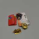 Brass Shivling with Nandi Statue, Religious Hindu Temple Idol Shivling Nandi Idol - 1" Inch for Temple Pooja and Decor Idea - Best for Car Dashboard Idea