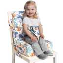 Booster Seat for Dining Table, Toddler Booster Seat for Dining Table with Safety Buckles, Anti-Scratch Easy Cleaning Toddler Seat for Table (White-Fish)