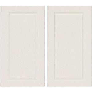 SALBAKOS 100% Turkish Cotton Bath Mat Towel Set of 2 Piece Ivory | 20x34 in Large Bath Mats | Luxury Hotel Quality, Thick, Absorbent, Quick Dry Bathmats | Made in Turkey (Ivory, 2 Bath Mats)