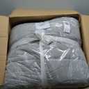 UGG Blissful Comforter Set with 2 Pillow Shams Reversible White Comforter Plush Fluffy Warm Bed Set Premium Hypoallergenic Down Alternative Bedding Breathable, King/California King, Seal Gray