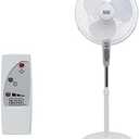 BLACK+DECKER 18-Inch Stand Fan with Pedestal Base, Height Adjustable Pedestal Fan with Remote and Touch Control Panel, Free Standing Fan with 90-Degree Oscillating and 3-Speed Settings, Black
