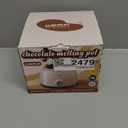 LUSHYUM Chocolate Melting Pot Candy Melts Melter with 2 Insert Pots and Spatula, 4 Cups Capacity Warmer Machine, Ideal Dipping Tool Kitchen Supplies for Making Cake Pop Covered Strawberries Fondue