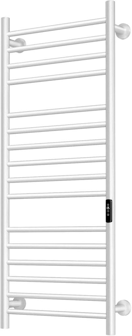 45.3"(L) x 19.5"(W) Wall Mounted Towel Warmer, Heated Towel Racks for Bathroom, Towel Dryer Heater, 16-Bars White, CSA Certified.