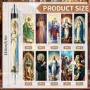 Bozidol 20 Pcs Catholic Saint Ballpoint Pens, Black Ink, Jesus Christ Virgin Mary Pen Set, Christian Pens for Women Men, Religious Church Party Favors Gifts for Office Home School Supplies