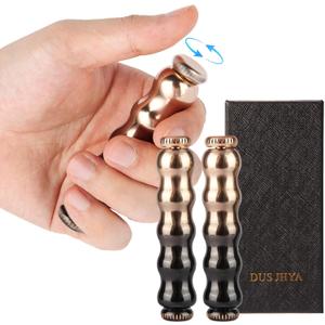 Fidget Spinner Adult Desk Toy, Metal Fidget Toys for Anxiety Relief, ADHD Stress Relief Hand Spinner, Cool Mini Figure Ornament for Focus & Relaxation (2Pcsa)