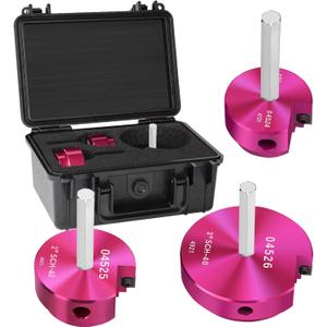 PVC Pipe Reamer 1-1/2",2",3" Reamers,PVC Fitting Saver Socket Saver for Plumbing,3-Piece Plastic Pipe Reamer Tool Kit for Sch.40 CPVC ABS Hub Fittings,Fit 1/2" Drills,1/4" Hex Shaft,for Pipes Cleaning