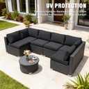 14Pieces Patio Cushion Covers Replacement Outdoor Couch Cushions Covers Splashproof Sofa Slipcovers Set with Zippers,Patio Furniture Protector Cover Only(Black Gray 23.6×23.6×3.35 inches)