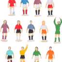 COHEALI 26 Pcs Mini Football Player Figure Model Set Simulation Character Desktop Decor Football Action Figures for Home Office 0.86X0.39X0.39 Inch Collectible Figurines