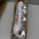 Osimir Brushed Nickel Pendant Lights Kitchen Island 3 Pack, Glass Kitchen Pendant Lighting Over Island with Rod, Modern Mini Hanging Light for Kitchen Sink Dining Room, CH9176BN-3PK