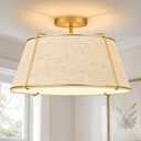 20" 4-Light Modern Gold Drum Light Fixture Entryway, Large