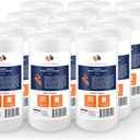 Aquaboon 5 Micron 10 x 4.5 Sediment Water Filter Replacement - 12 Pack