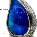 Galaxy Teardrop Urns for Human Ashes, Funeral Cremation Urn with Velvet Bag, Keepsake Urn for Adults, Large for your loved ones Urns for Blue Starry Sky Capacity10 inch (200 cubic inches) BY 5MOONSUN5