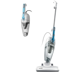 Eureka Corded Stick Vacuum Cleaner for Home Pet Hair, Lightweight Stick Vacuum Cleaner with Powerful Suction for Carpet Tile and Hard Floor, Aqua Blue, 3-in-1 Handheld Vac NES100