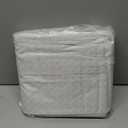 Amazon Basics Breathable, Wrinkle-Free Brushed Microfiber 4-Piece Bed Sheet Set with 14-Inch Deep Pockets, Queen, Gray Crosshatch, Printed