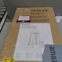 Linon Zeke White 24" Counter Stool with Round Seat