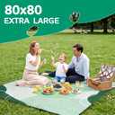 Waterproof Picnic Blanket Beach Outdoor Camping Mat Extra Large Foldable Cute Big Travel Essential Accessories Gift Park Patio Lawn Garden Grass Ground Play Music Festival Concert Must Have