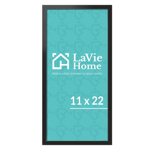LaVie Home 11x22 Picture Frame Black, Puzzles Frame for Wall Decoration, Classic Black Minimalist Style Suitable for Decorating Houses, Offices, Hotels, Puzzles Posters Photos or Artwork（1 Pack）