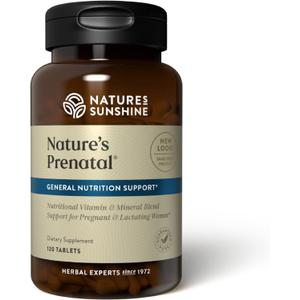Nature's Sunshine Prenatal, 120 Tablets | Prenatal Vitamin Provides a Combination of Vitamins and Minerals to Support the Nutritional Needs of Both Mother and Child, Best Buy 02/2026