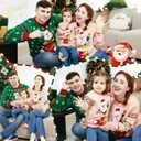 Simplee kids Family Matching Christmas Sweaters Xmas Print Ugly Funny Jumper Holiday Pullover Tops (Medium, Green)