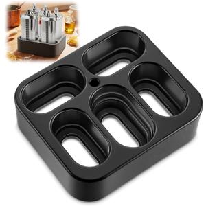 Enhon 5 Slot Pasta Attachment Holder/Stand, Compatible with KitchenAid KSMPDX 5-Piece Pasta Deluxe Set, Stand Mixer Attachment Organizer with Cleaning Brush Slot