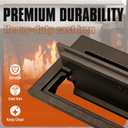 Cast Iron Fireplace Ash Dump Door, Fireplace Cover for Easy Ash Cleanup, Ideal for Living Rooms, Bedrooms, Patios, and Public Spaces, Black