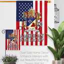 American Garden Flag Memorabilia Decor Religious Yard Sign Picture Print Habemus Papam Decorations American Papal Poster Vatican Canvas Roman Tapestry Catholic Gifts Made in USA