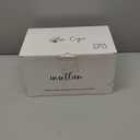 INSETLAN 6-Piece Ribbed Glassware -Vintage Cocktail Drinking Glasses, Ideal for Wine, Juice, Water, Ice Coffee Cup, Whiskey, Mixed Drinkware