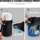 Fanny Pack Compatible with Ray Ban Meta Accessories, Waist Pack for Ray-Ban Meta Wayfarer/Skyler/Headliner Charge Case, Leather Waist Bag for Men & Women, Fits Glasses Case & Phone, Up to 41"