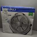 Lasko Wind Machine Fan, Air Circulator Fan with 3 Speeds, 20" Model 3300, Gray