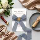 2 x YANGTE Handmade Chiffon Silk Ribbon Fringe 1.5 Inch x 4 Rolls Total 28 Yd Frayed Edges Ribbons for Gift Wrapping, Wedding Invitations, Bridal Bouquets, DIY Crafts, Home Decor (Ivory & Green & Blue)