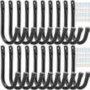 Garage Hook, 20Pcs Wall Mount Utility Hooks, 3.5Inch Heavy Duty Storage J Hanger