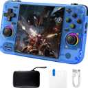 RF40H Retro Handheld Game Console, 4.0 Inch 720x720 IPS Screen, Built-in 18,000+ Classic Game, Portable Hand Held Open Source Linux System, 4000mAh Battery Retro Gaming Console (Black 64GB) (Bule)