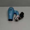 Conair Cord-Keeper Dryer with Folding Handle and Retractable Cord, 1875W Travel Hair Dryer, Ionic Technology, Teal (Blue)