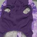 FUAMEY Dog Winter Jackets for Large Dogs, Dog Coat with Harness Built in, Waterproof Dogs Snowsuits Warm Pet Jacket Zip Up Fleece Cold Weather Coats Reflective Puppy Vest with Pocket Blue 3XL (Large(chest:24in), purple)