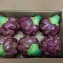 Set of 6 Wine Red Faux Artichokes Bowl Filler Kitchen Table Decor