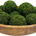 ANDALUCA Decorative Green Moss Balls Bowl Filler Orbs (Pure Moss)